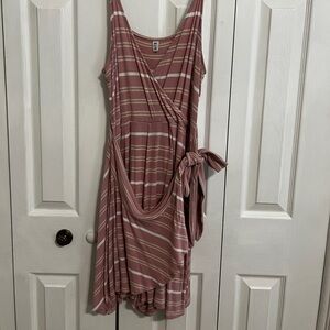 BP Romper w Faux Wrap Skirt